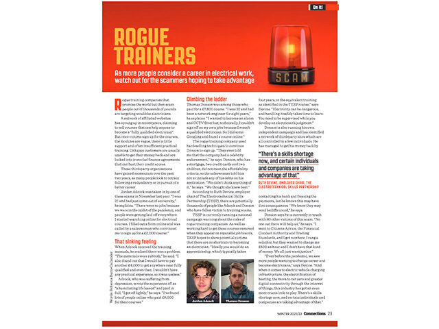 Rogue Trainers awareness in Connections