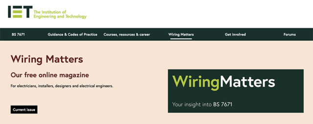 TESP features in latest edition of Wiring Matters